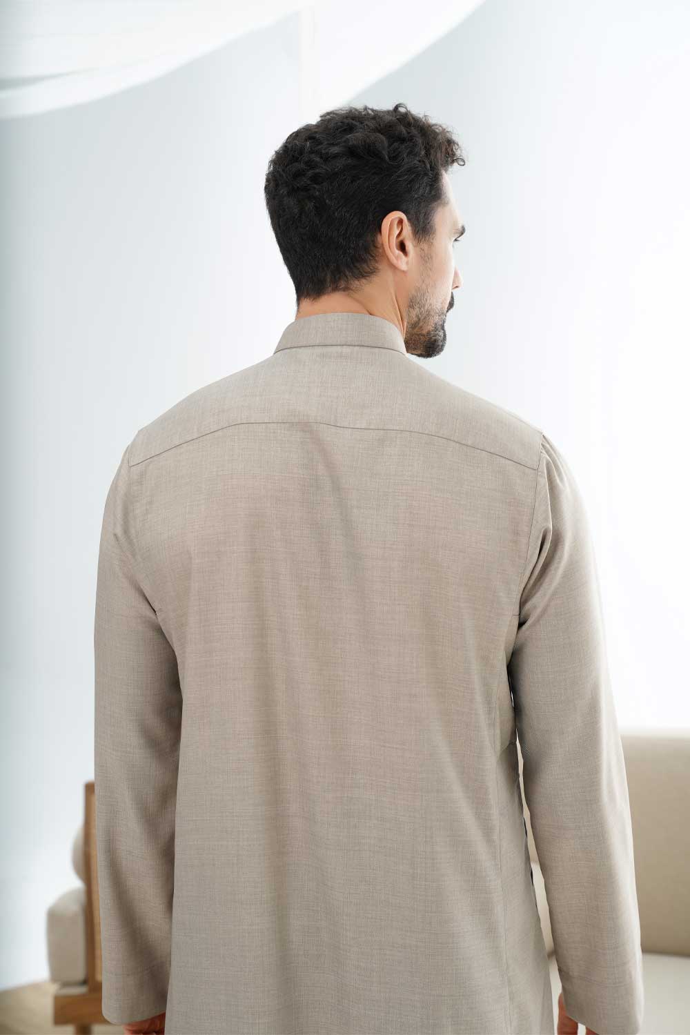 Beige Saudi Thobe - Image 5