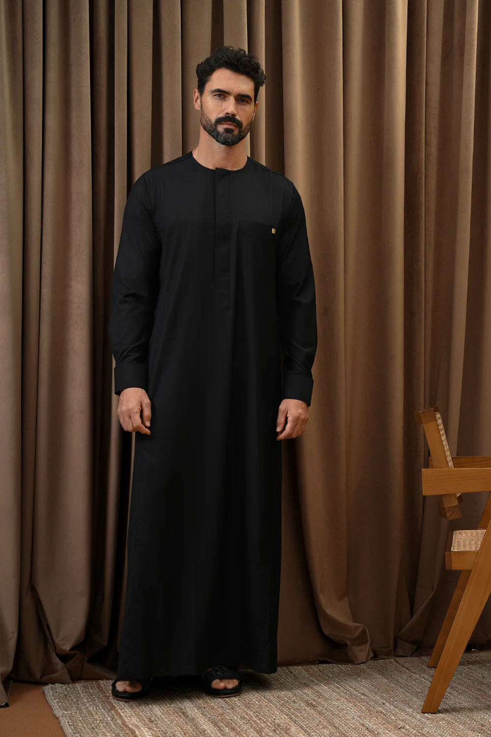 Black Premium Thobe - Image 5