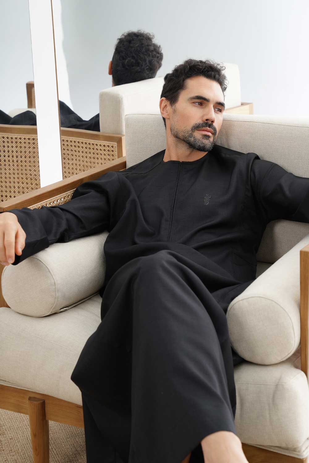 Black Comfort Thobe - Image 3