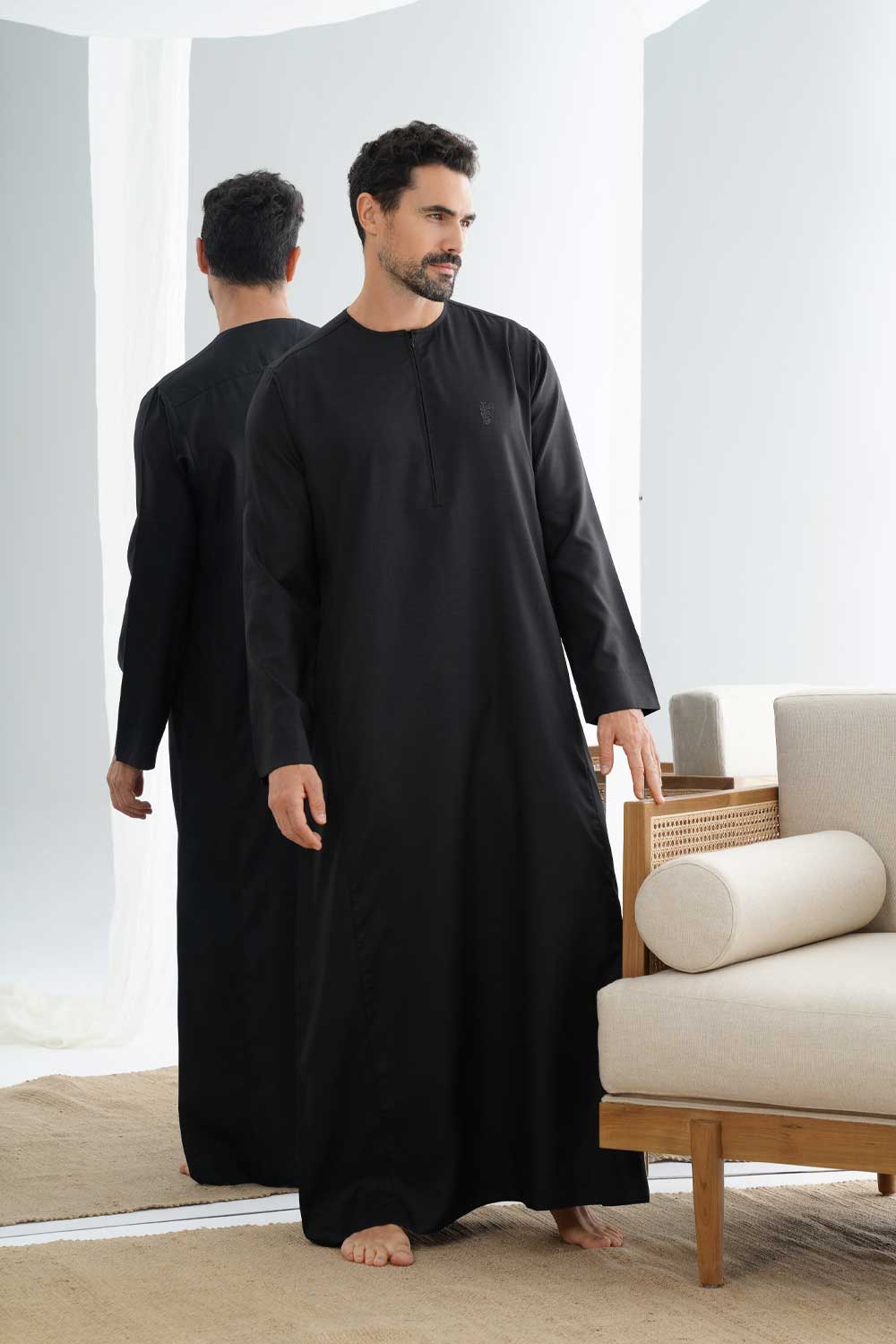 Black Comfort Thobe - Image 5