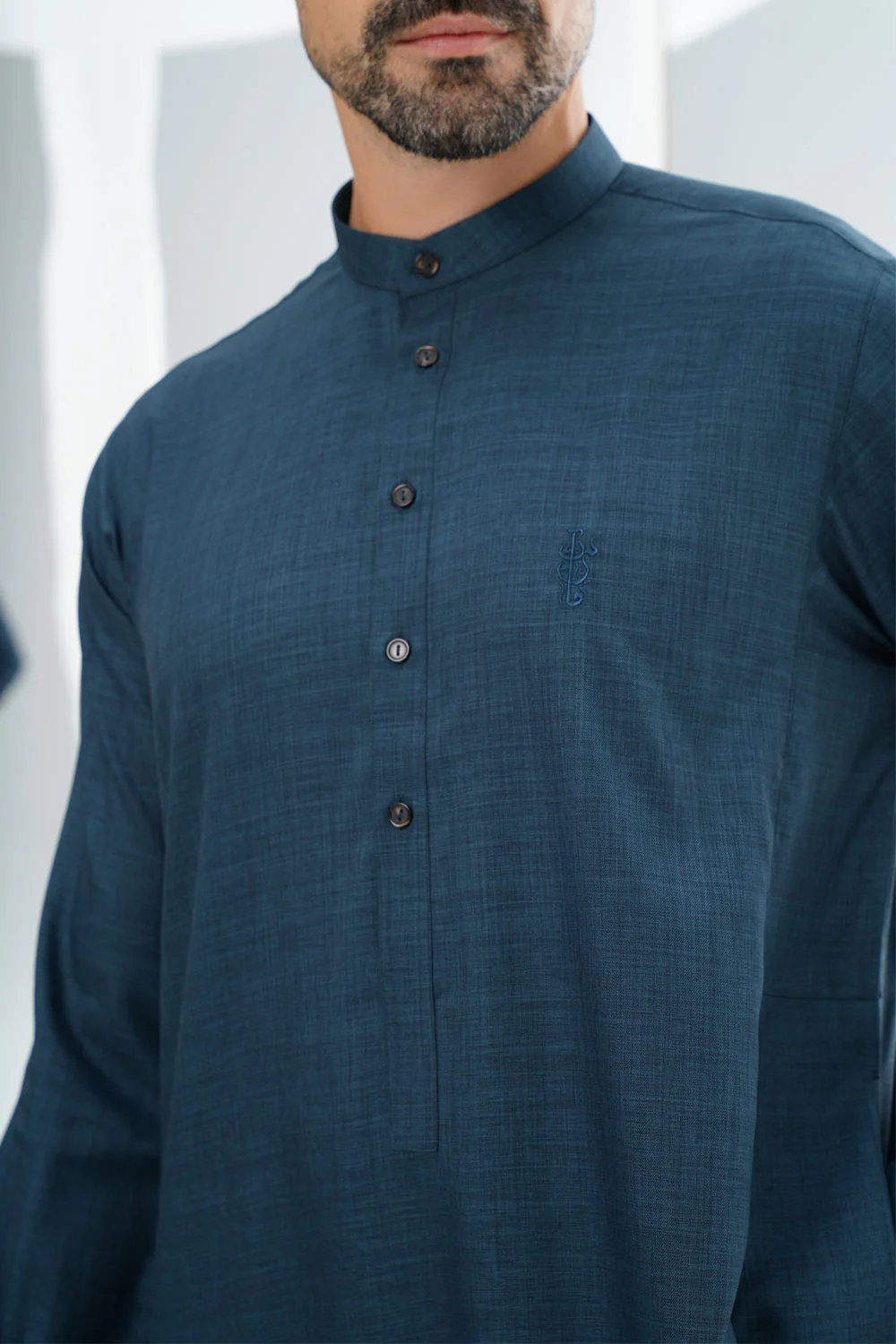 Blue Classic Thobe - Image 3