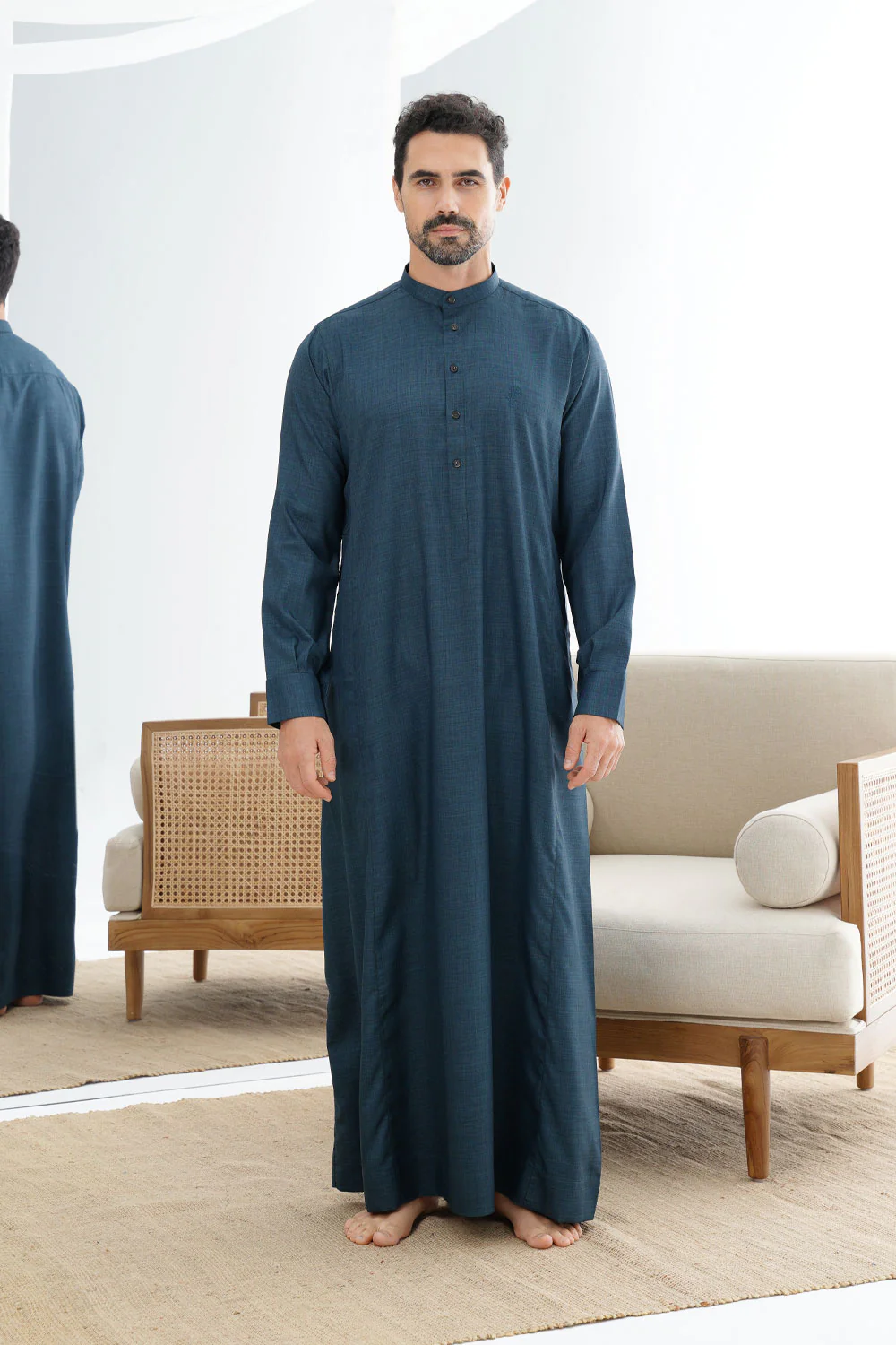 Blue Classic Thobe - Image 6