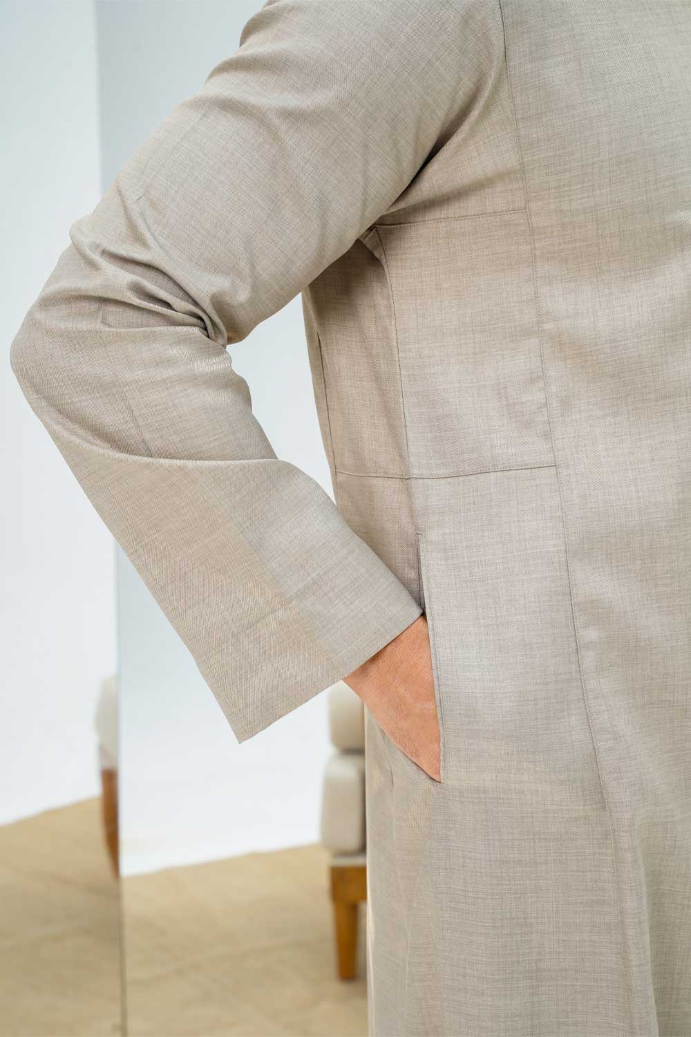 Kuwaiti Beige Thobe - Image 3