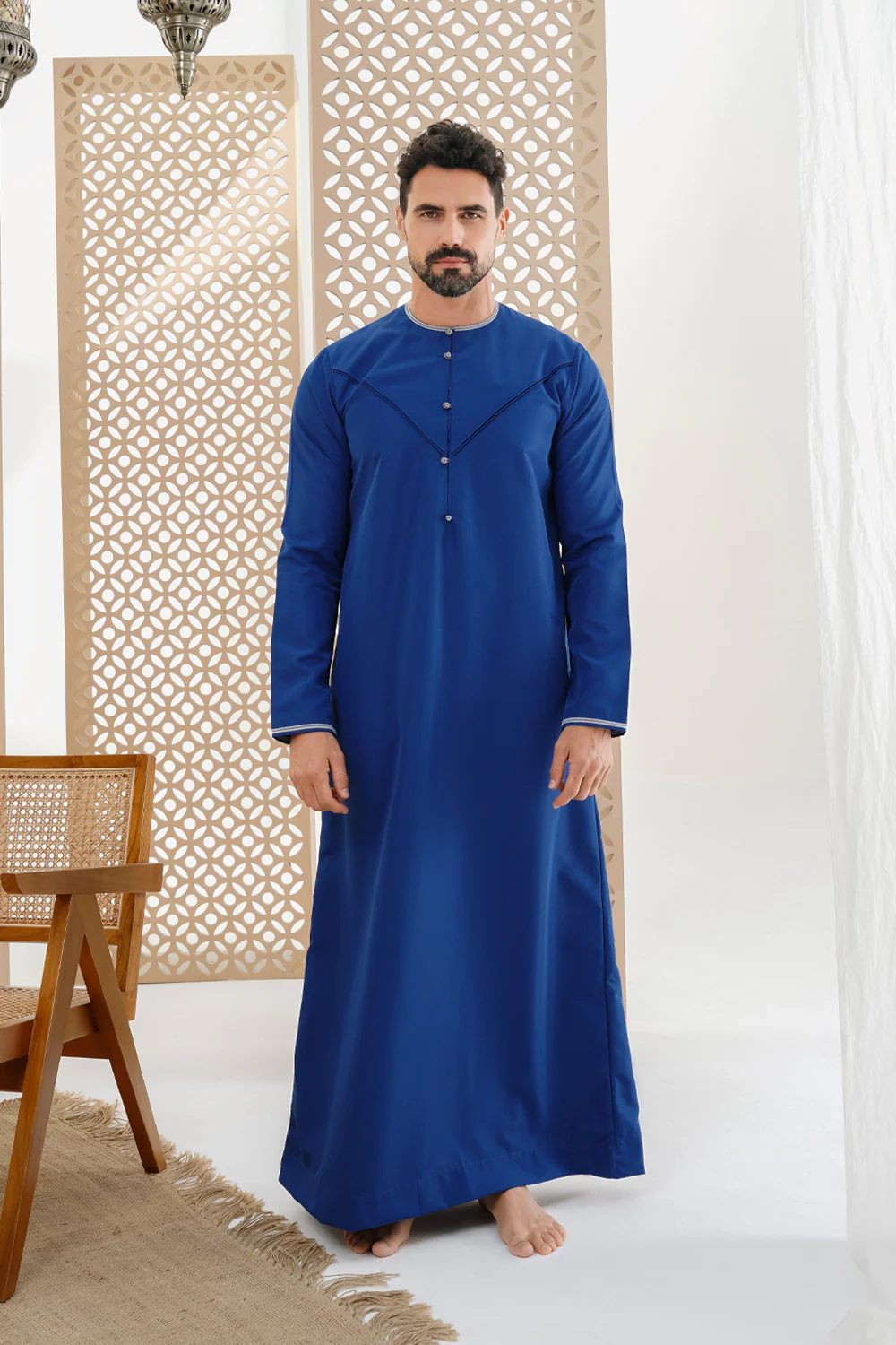 Emirati Ocean Blue Thobe - Image 4