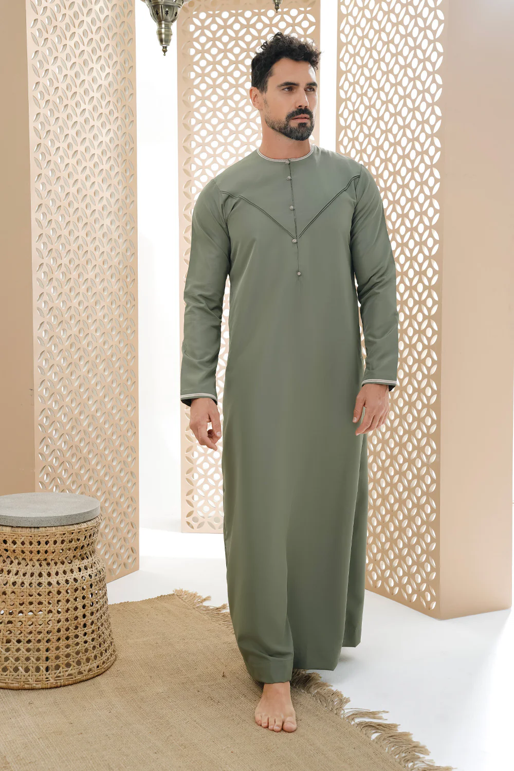Emirati Olive Thobe - Image 4