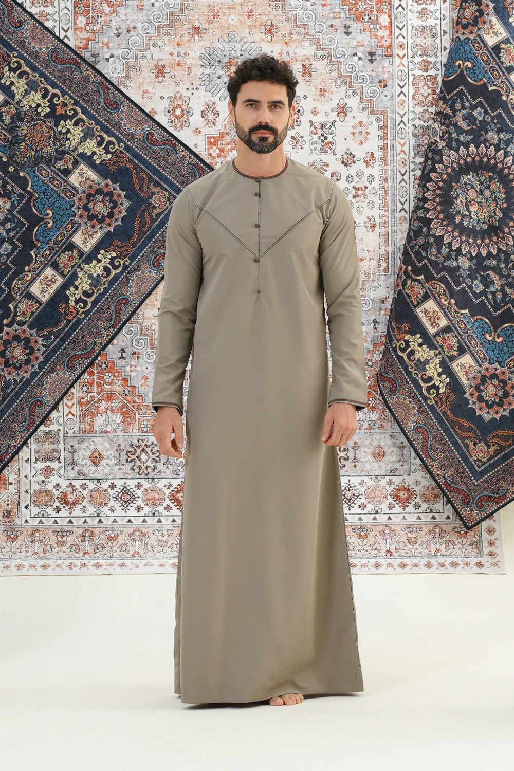 Emirati Walnut Boys Thobe - Image 3