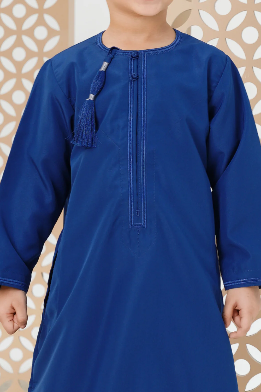 Omani Ocean Blue Boys Thobe - Image 3