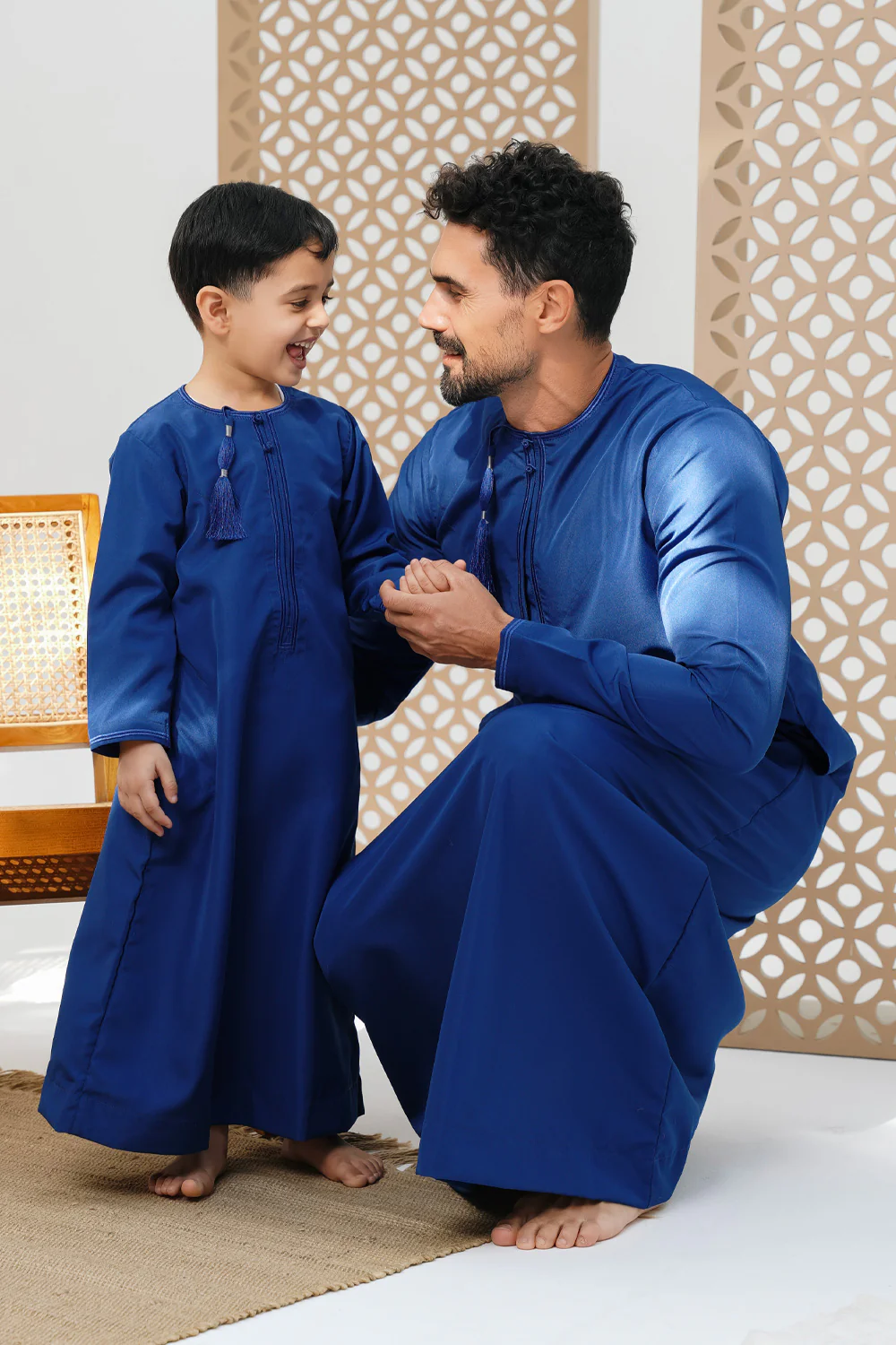 Omani Ocean Blue Boys Thobe - Image 5