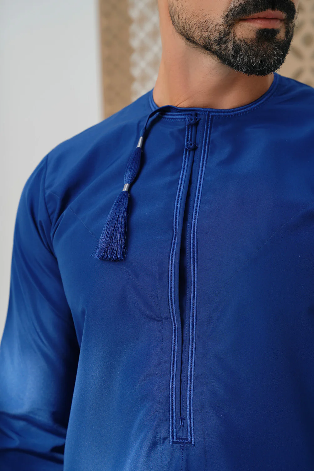 Omani Ocean Blue Thobe - Image 3