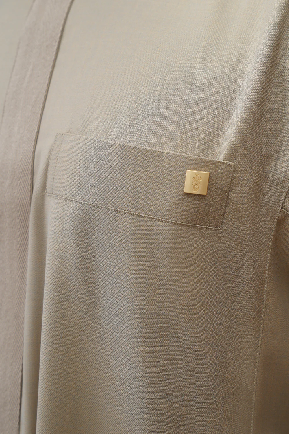 Taupe Herringbone Thobe - Image 3
